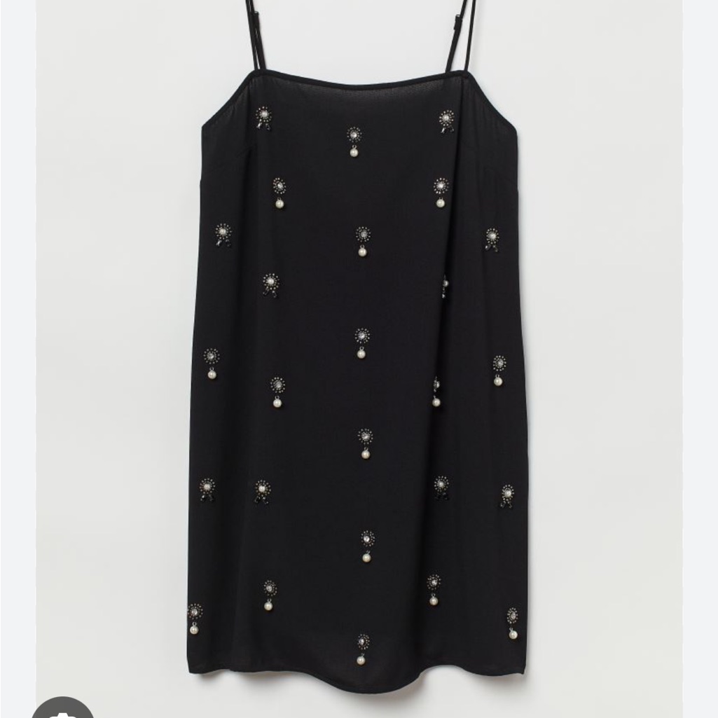 H&M Appliqud Slip Dress